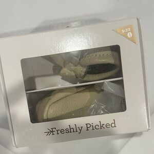Freshly Picked Cream Kids Moccasins